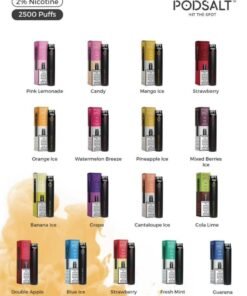 POD SALT GO DISPOSABLE Vape 2500 PUFFS