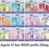 Again U-Bar 8000 Puffs Disposable Vape in Dubai