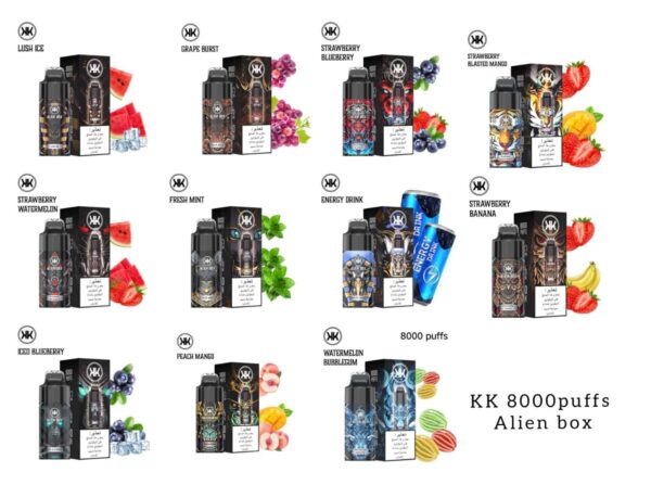 KK Energy 8000 Puffs Alien Box Disposable Vape