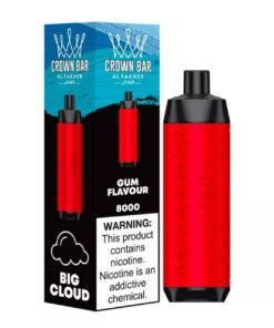 Al Fakher 8000 Puffs Crown Bar Disposable 5mg DTL (BIG CLOUD)