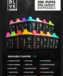 BLVK Bar 20000 Puffs 50mg Nicotine Disposable Vape in Dubai
