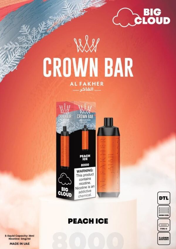 Crown Bar Al Fahker Pro dual mode 8000 Puffs Disposable Vape in Dubai