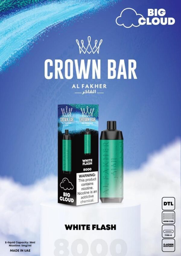 Crown Bar Al Fahker Pro dual mode 8000 Puffs Disposable Vape in Dubai