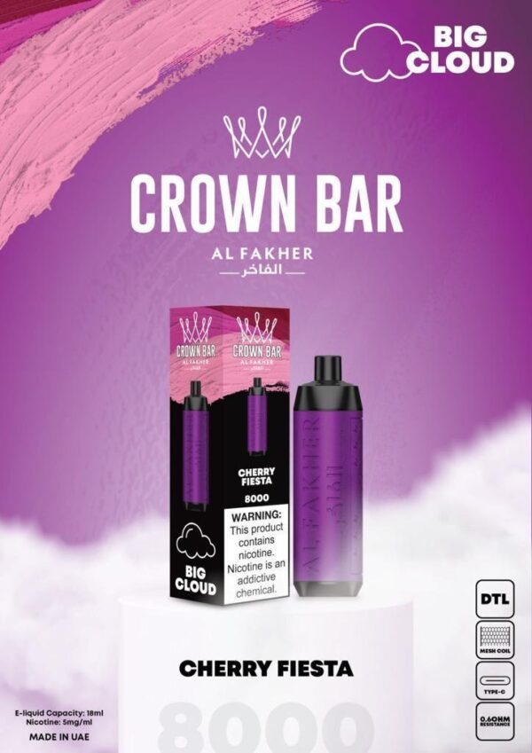 Crown Bar Al Fahker Pro dual mode 8000 Puffs Disposable Vape in Dubai