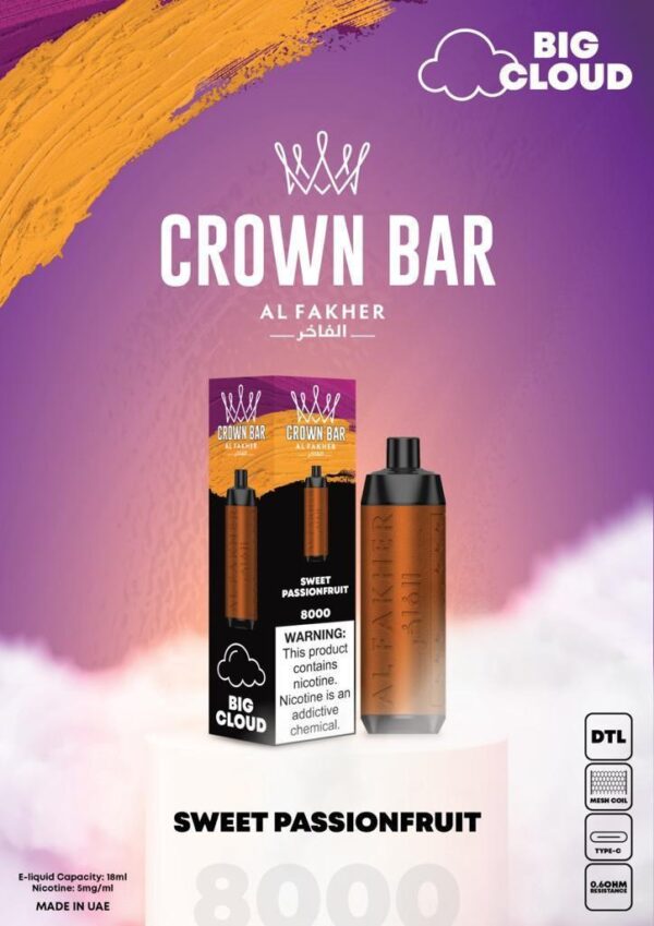 Crown Bar Al Fahker Pro dual mode 8000 Puffs Disposable Vape in Dubai