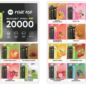 PYNE POD Boost Pro 20000 Puffs 50MG Disposable Vape in Dubai