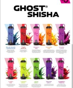 VAPES BARS Ghost Shisha 15000 Puffs 5MG Nicotine Disposable Vape in Dubai