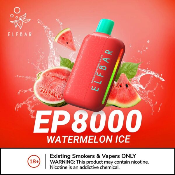 ELF BAR EP8000 Puffs 20MG Nicotine Disposable Vape in Dubai