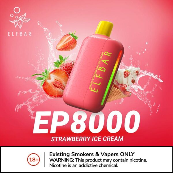 ELF BAR EP8000 Puffs 20MG Nicotine Disposable Vape in Dubai