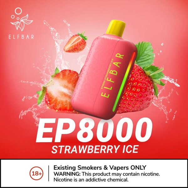 ELF BAR EP8000 Puffs 20MG Nicotine Disposable Vape in Dubai