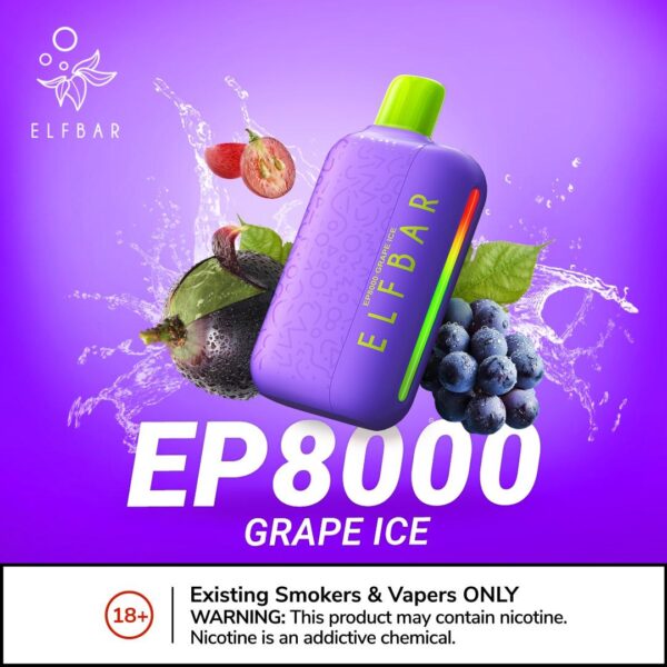 ELF BAR EP8000 Puffs 20MG Nicotine Disposable Vape in Dubai