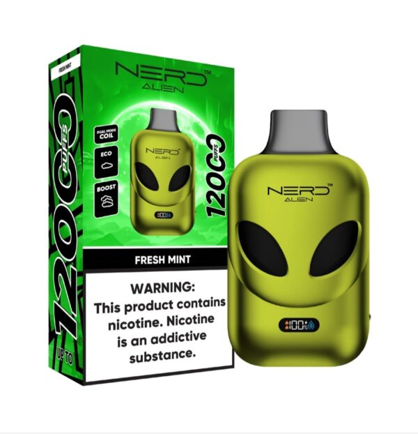 NERD Alien 12000 Puffs 20MG Disposable Vape in UAE