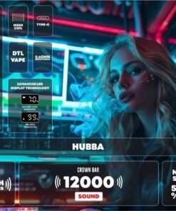 CROWN BAR AL FAKHER 12000 PUFFS 50MG Integrated Hookah Sound Wave Disposable Vape in Dubai
