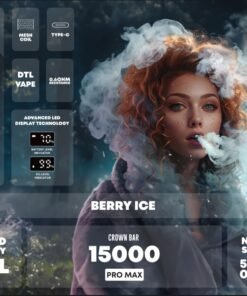 AL FAKHER Crown bar 15000 Puffs 5MG Rechargeable Disposable Vape in Dubai