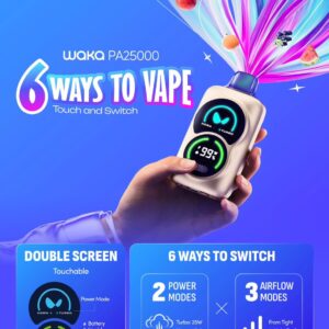 Waka PA25000 Puffs Disposable Vape 50mg/5% in Dubai UAE