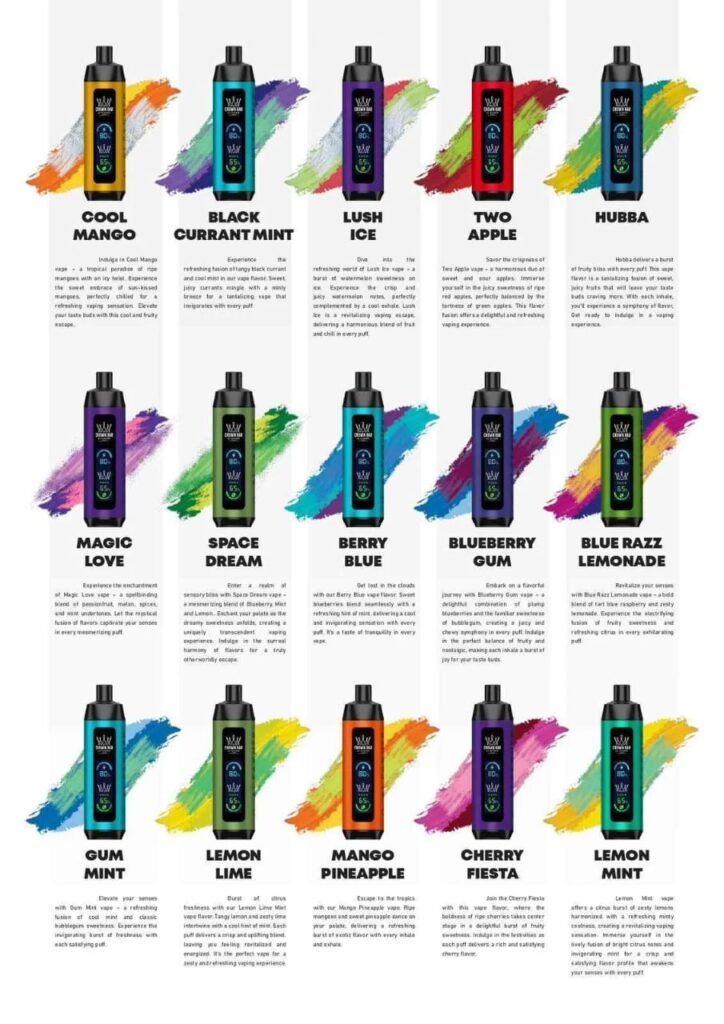 Crown Bar Al Fakher 8000 Pro Disposable Vape – 8000 Puffs
