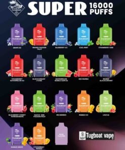 Tugboat super 16000 puffs pods Cartridges Disposable Vape In UAE