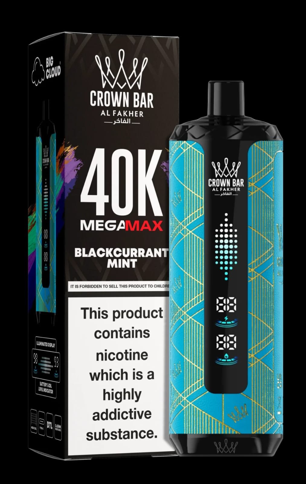 Al Fakher Crown Bar Mega Max 40000 Puffs