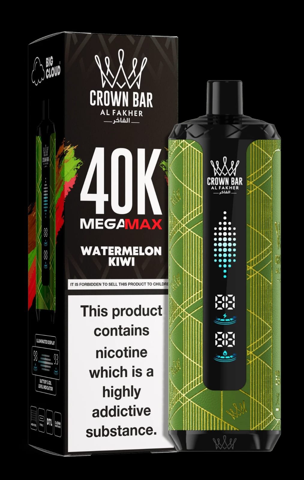 Al Fakher Crown Bar Mega Max 40000 Puffs
