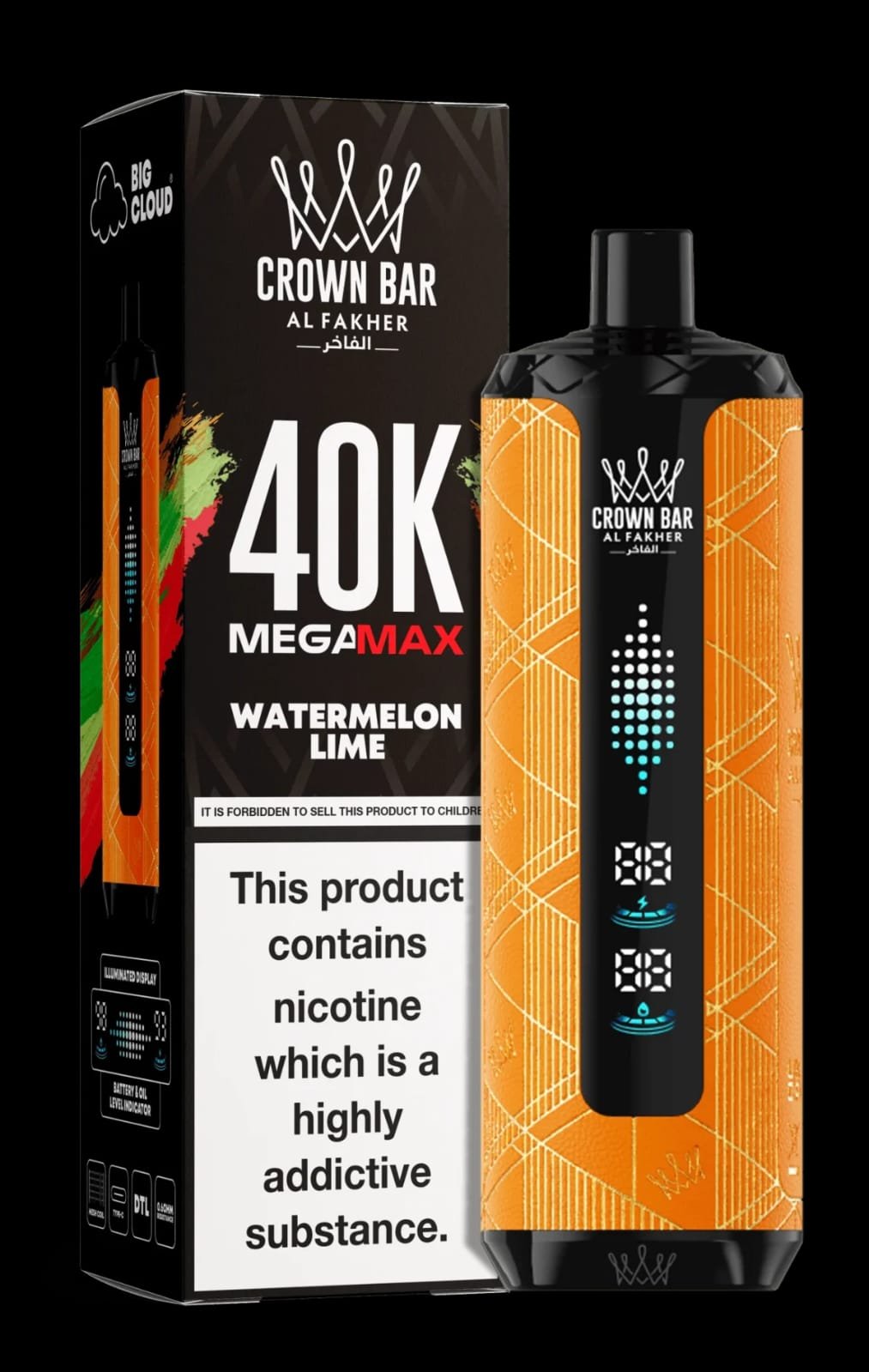 Al Fakher Crown Bar Mega Max 40000 Puffs