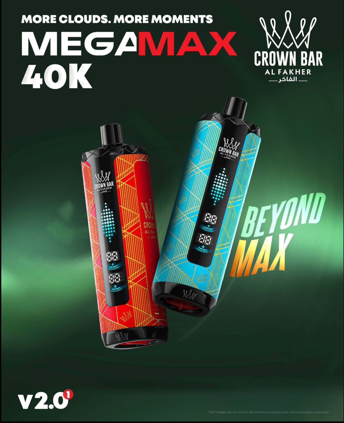 Al Fakher Crown Bar Mega Max 40000 Puffs