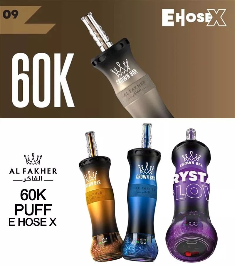 Al Fakher Crown Bar E Hose X 60000 Puffs