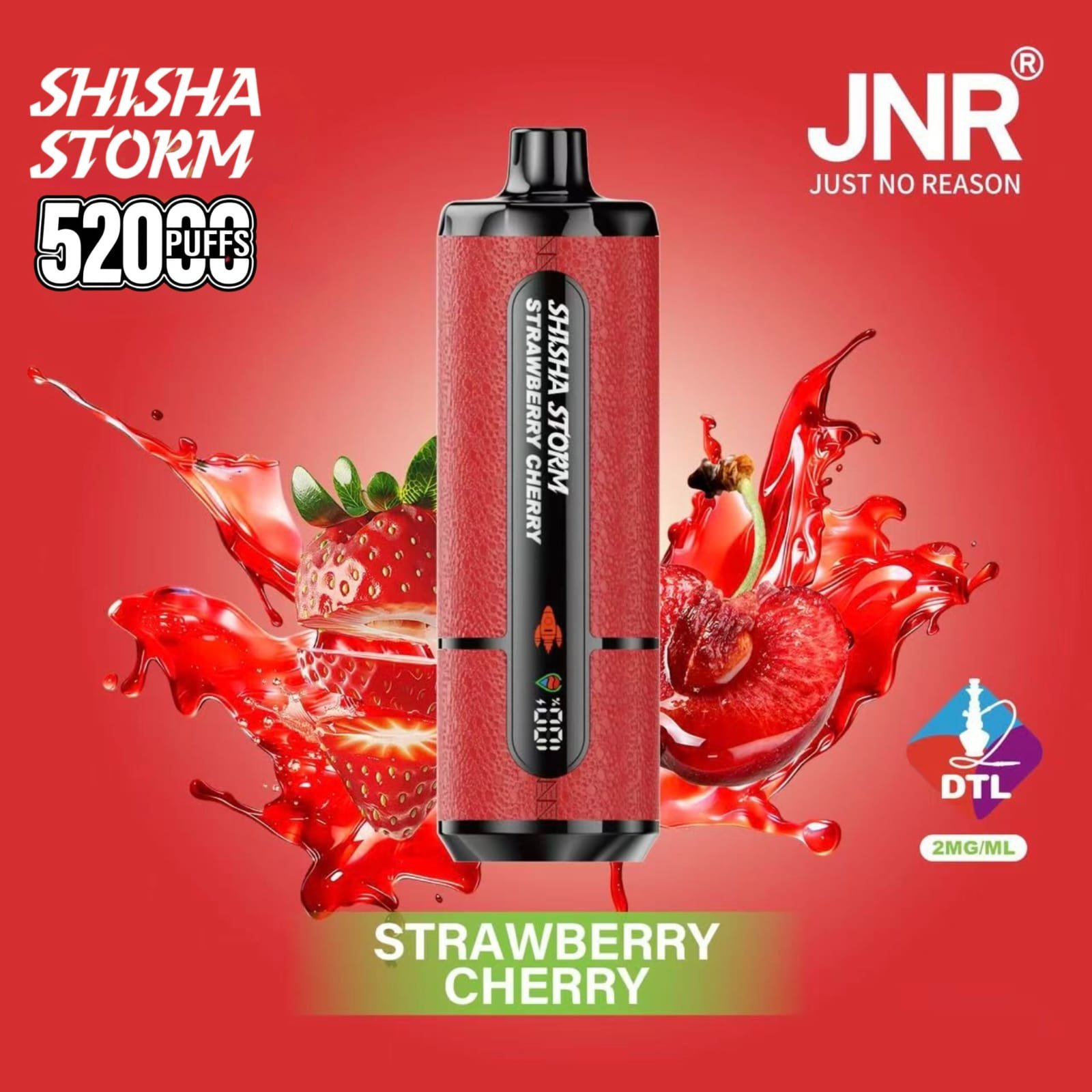 JNR Shisha Storm 52000 Puffs Disposable Vape 2% DTL in the UAE