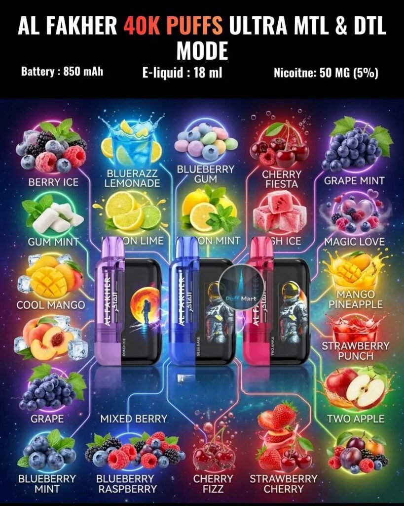 Al Fakher Ultra 40000 Puffs 5mg Disposable Vape