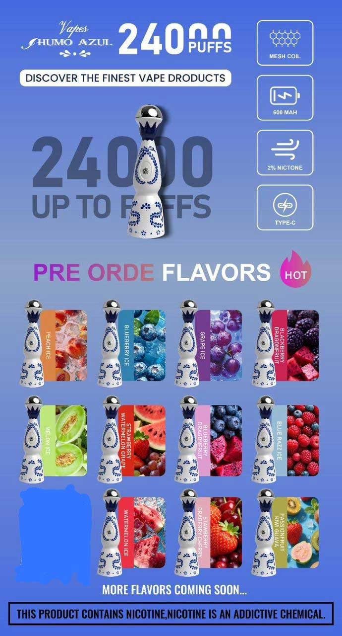 Humo Azul 24000 Puffs Disposable Vape