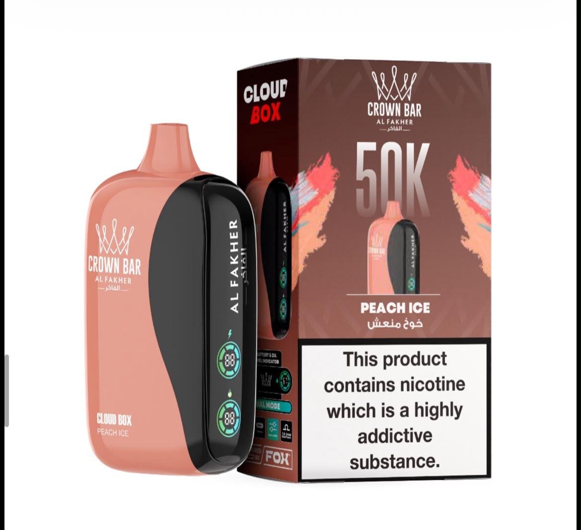 Al Fakher 50000 Puffs Cloud Box – Crown Bar 6MG Disposable Vape in Dubai